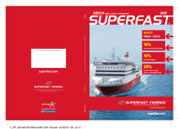 Sconti - Superfast Ferries