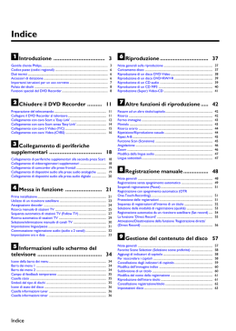 Indice - Instructions Manuals