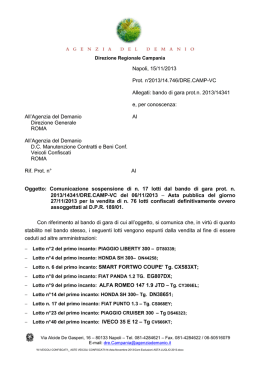 Napoli, 15/11/2013 Prot. n&deg;2013/14.746/DRE.CAMP