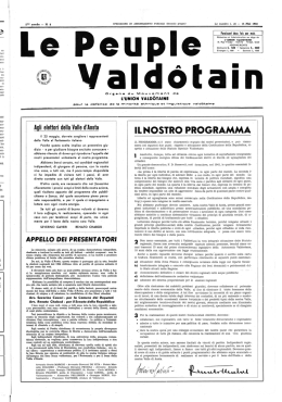 Non vogliamo che - Union Vald&ocirc;taine