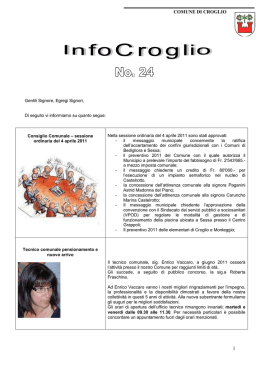 Scarica il file - Comune di Croglio