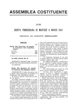 Intervento alla Costituente