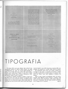 Tipografia - Casa dell`Architettura di Latina