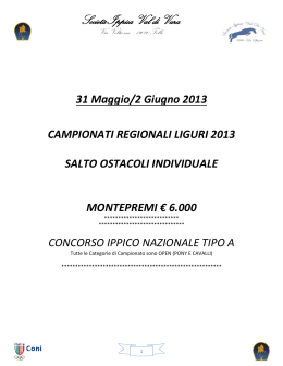 Campionato Salto Ostacoli 2013 agg010513