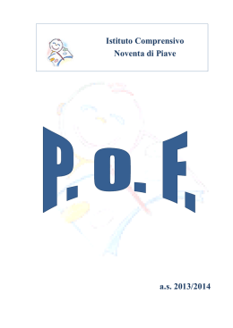 P.O.F. 2013 – 2014 - IC Noventa di Piave