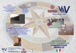 2015 Catalogo Stampi per cemento - Stamps for Concrete catalog
