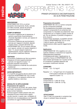 scheda APSEPRIMER NS 125