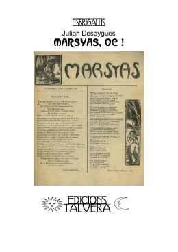 Julian Desaygues. Marsyas, &ograve;c