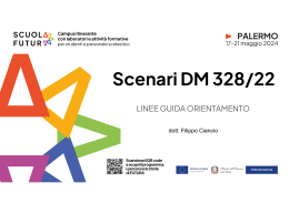 scenari dm 328-22 e moduli orientamento